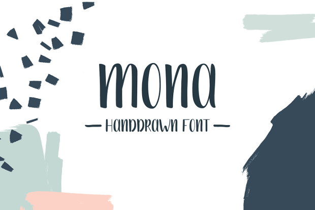 [系统字体] 刷子风格手写字体 MONA字体