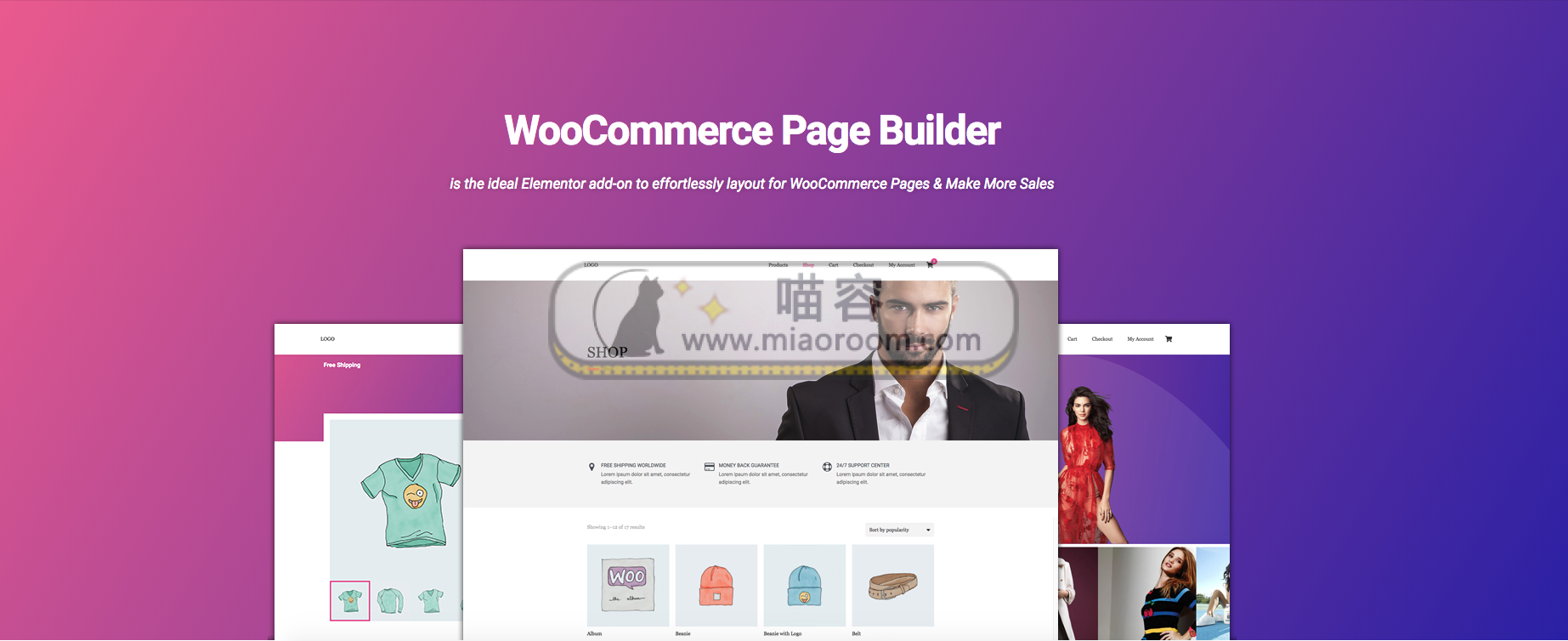 「WP插件」 WooCommerce Page Builder For Elementor  破解专业版 【英文原版】 - 第1张