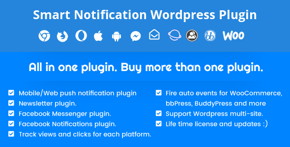 Smart Notification WordPress Plugin – WP通知插件 破解专业版 