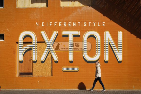 [系统字体] 具有现代简约感的字体——axton
