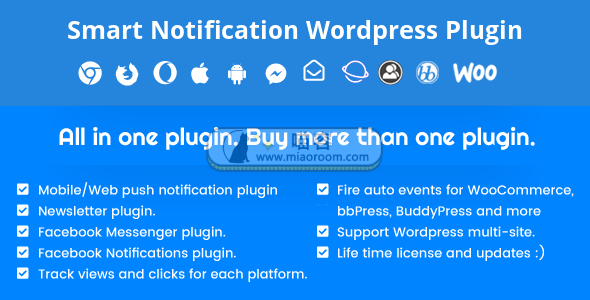 Smart Notification WordPress Plugin &#8211; WP通知插件 破解专业版 - 第1张