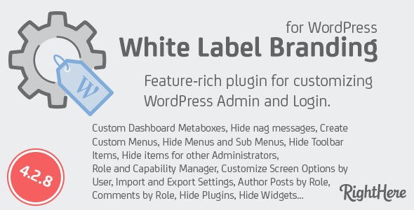 White Label Branding for WordPress 白标签插件 破解专业版 【英文原版】 - 第1张