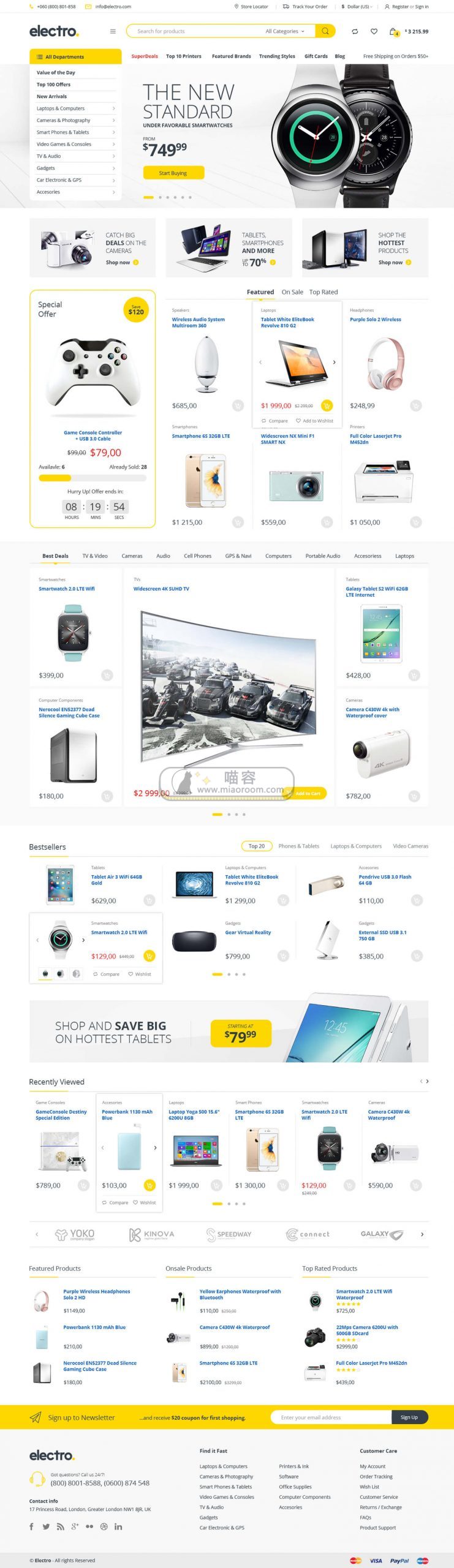 「WP主题」 Woocommerce高级主题 Electro v2.5.7 破解专业版 【中文汉化】 Electro - 第1张