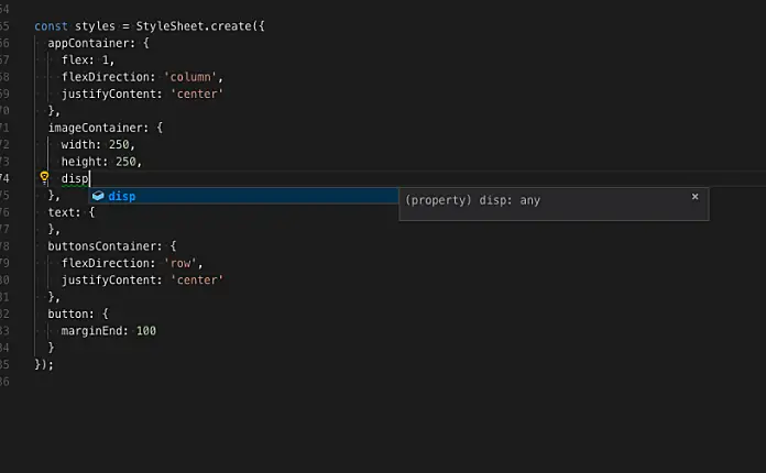 解决Vscode开发React Native应用时编写Stylesheet没有智能代码提示的问题 
