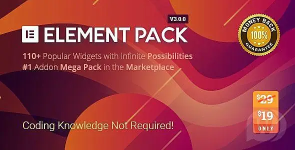 Element Pack v5.3.1 专业版 破解 中文汉化 wordpress插件 已更新 