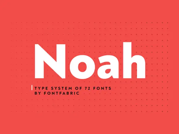 [系统字体] 几何无衬线字体——NOAH 