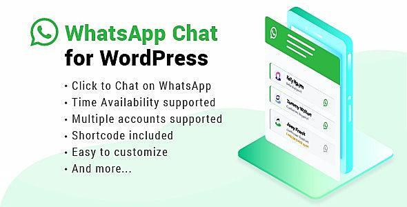 WhatsApp Chat WordPress 破解专业版 客服插件