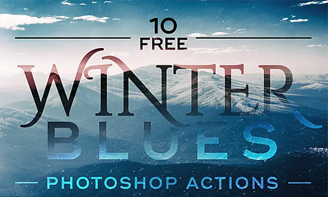 [PS预设] 10个适用于打造冬季蓝调的照片预设 