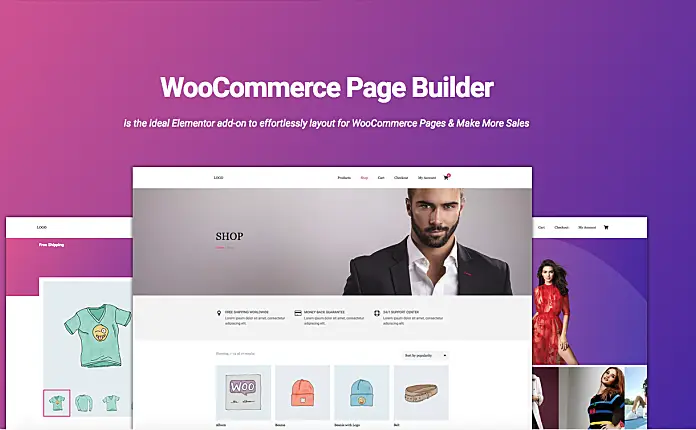 「WP插件」 WooCommerce Page Builder For Elementor  破解专业版 【英文原版】